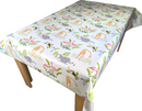 Childrens Fun Zoo Animals Oilcloth Tablecloth Fryetts Fabrics