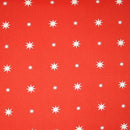 Christmas Starlight Star Red Oilcloth Tablecloth