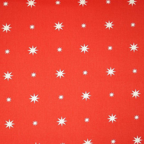 Christmas Starlight Star Red Oilcloth Tablecloth