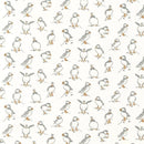 Clarke and Clarke Atlantic Puffin Natural Oilcloth Tablecloth