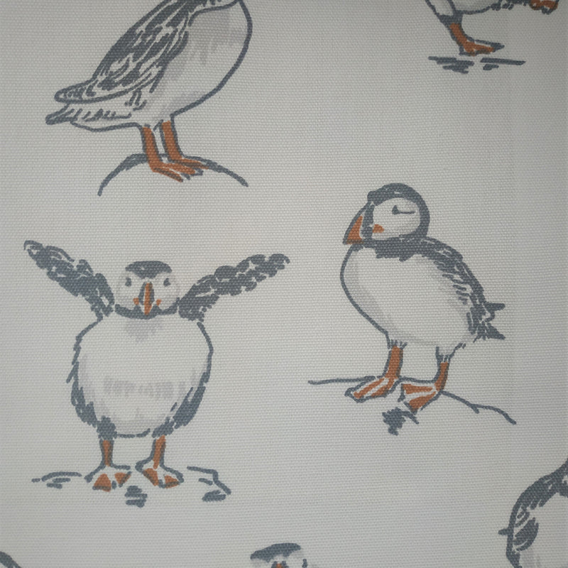 Clarke and Clarke Atlantic Puffin Natural Oilcloth Tablecloth