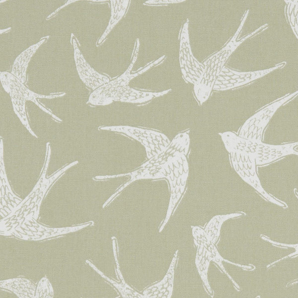 Clarke and Clarke Fly Away Sage Green Oilcloth Tablecloth
