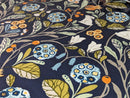 Clarke and Clarke Forester Denim and Spice Oilcloth Tablecloth
