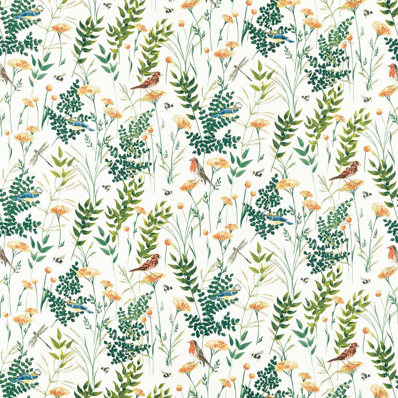 Clarke and Clarke Gardenia Summer Garden Birds Oilcloth Tablecloth