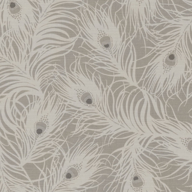 Clarke and Clarke Harper Feather Natural Oilcloth Tablecloth