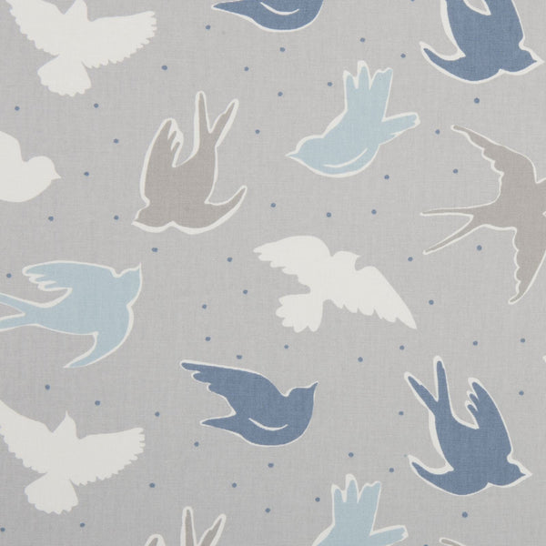 Clarke and Clarke Seabirds Grey Mist Oilcloth Tablecloth