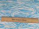 Clarke and Clarke Surf Aqua Oilcloth Tablecloth