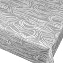 Clarke and Clarke Surf Grey Oilcloth Tablecloth