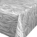 Clarke and Clarke Surf Grey Oilcloth Tablecloth