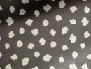 Cleo Irregular Spot Slate Grey Oilcloth Sold by the Metre