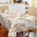 Peach Blossom Vinyl Oilcloth Tablecloth