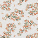 Peach Blossom Vinyl Oilcloth Tablecloth