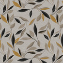 Elegant Gold Leaf Vinyl Oilcloth Tablecloth