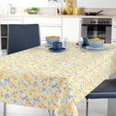 Floral Burst Pastel Vinyl Oilcloth Tablecloth