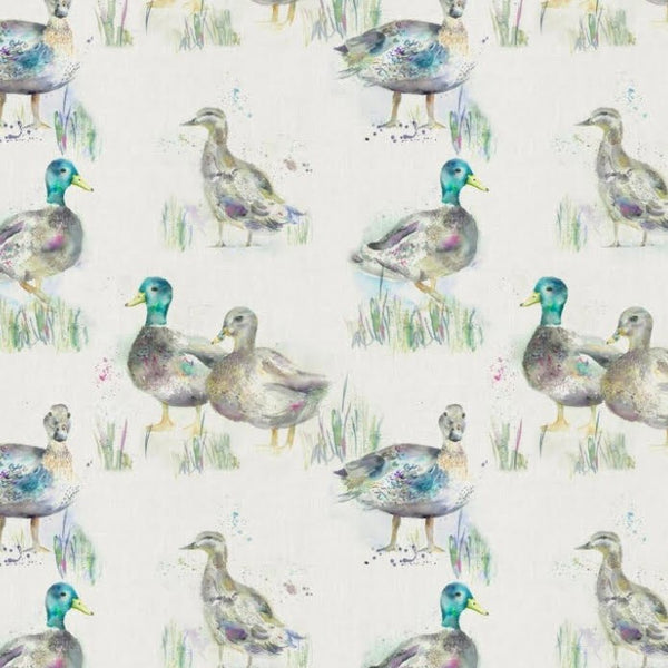 Darling Ducks Linen Voyage Oilcloth Tablecloth