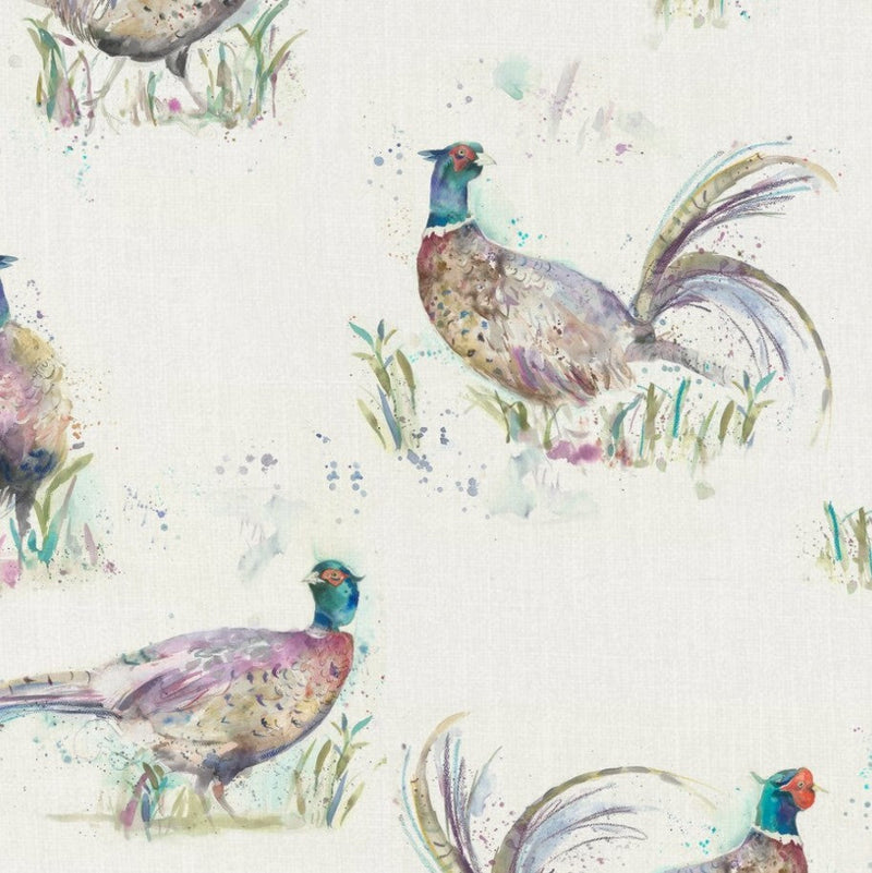 Dashing Pheasants Voyage Oilcloth Tablecloth 140cm wide