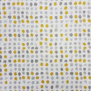 Dot Dot Ochre Grey Oilcloth Tablecloth Smd iliv