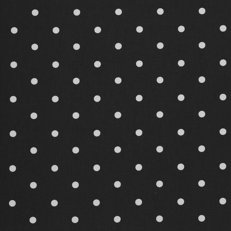 Dotty Black Oilcloth Tablecloth by Clarke and Clarke