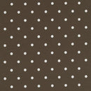 Dotty Chocolate Oilcloth Tablecloth by Clarke and Clarke