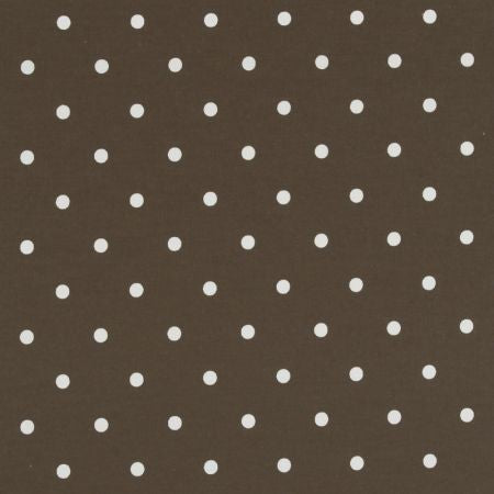 Dotty Chocolate Oilcloth Tablecloth by Clarke and Clarke