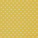 Ochre Polka Dot Vinyl Oilcloth Tablecloth ROUND 110cm  - Warehouse Clearance