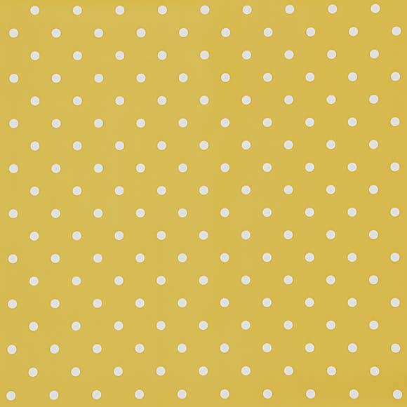 Dotty Ochre Oilcloth Tablecloth by Clarke and Clarke