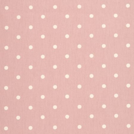 Dotty Rose Pink Oilcloth Tablecloth by Clarke and Clarke
