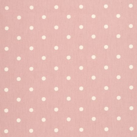 Dotty Rose Pink Oilcloth Tablecloth by Clarke and Clarke