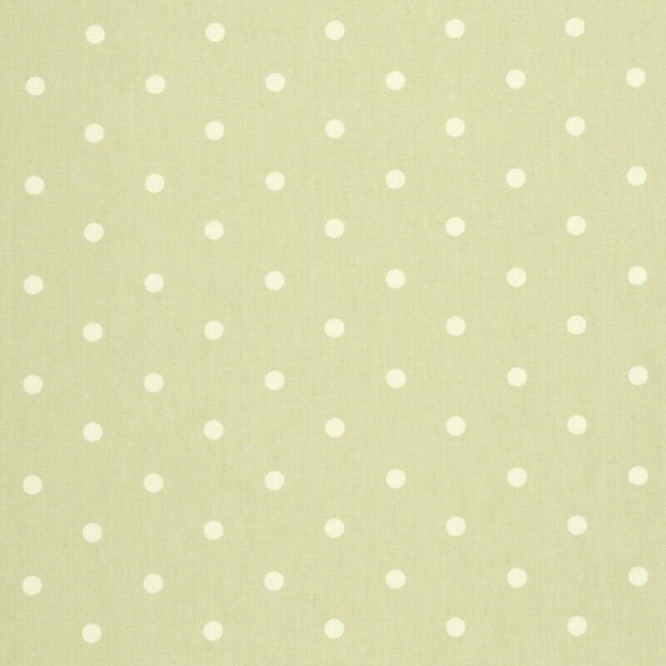 Dotty Sage Green Oilcloth Sold by the Metre