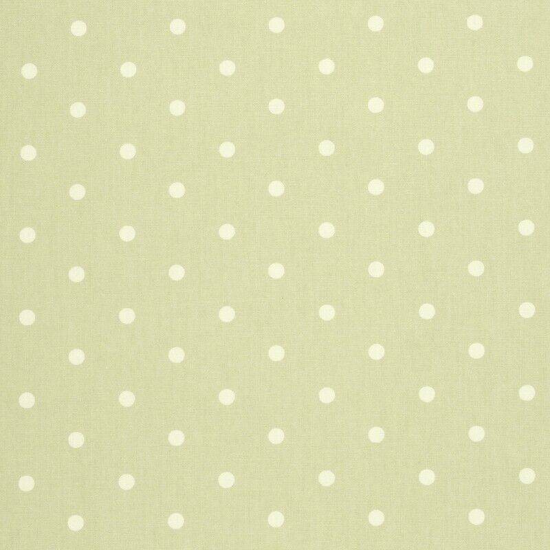 Dotty Sage Green Oilcloth Sold by the Metre