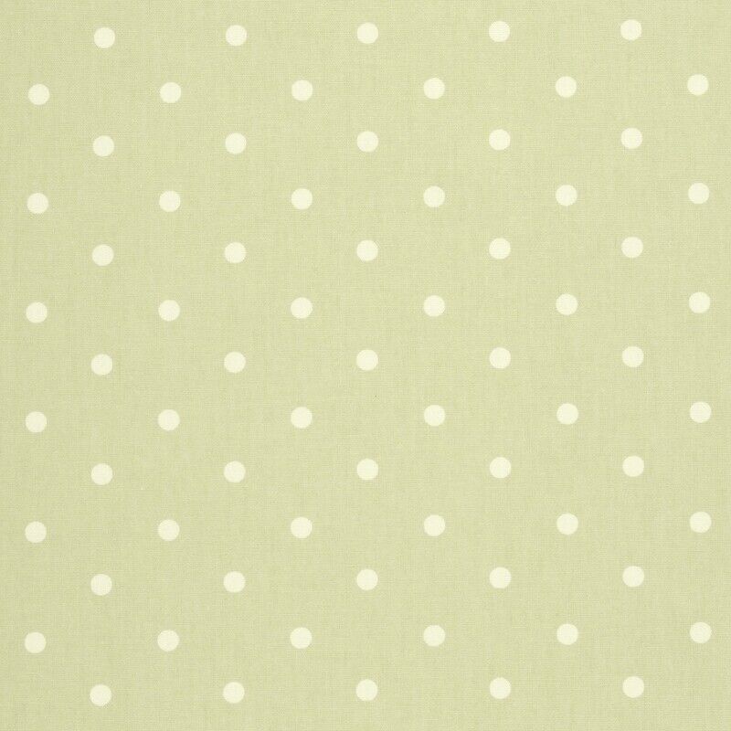 Dotty Sage Green Oilcloth Sold by the Metre