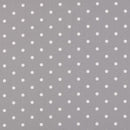 Dotty Smoke Grey Oilcloth Tablecloth by Clarke and Clarke