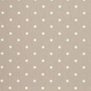 Dotty Taupe Oilcloth Tablecloth by Clarke and Clarke