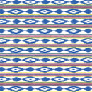 Ikat Stripe Azure PVC Vinyl Oilcloth Tablecloth