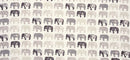Elephants Natural Cotton Oilcloth Tablecloth by Clarke and Clarke