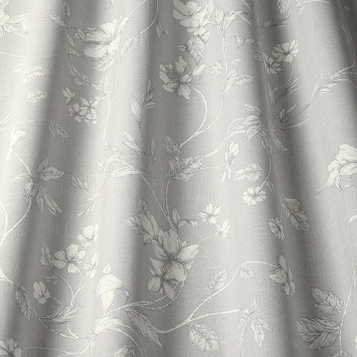 Etched Vine Feather Grey Oilcloth Tablecloth by I-Liv