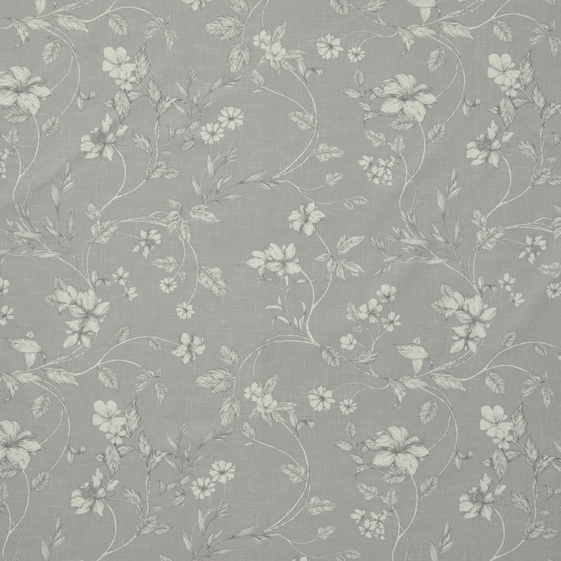 Etched Vine Feather Grey Oilcloth Tablecloth by I-Liv