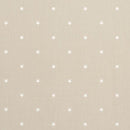 Etoile Stars Beige Linen Cotton Oilcloth Tablecloth by Clarke and Clarke