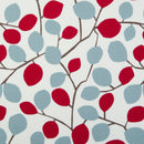 Nissa Leaves Rouge Oilcloth Tablecloth Clarke and Clarke 200cm x 132cm - Warehouse Clearance (Copy)