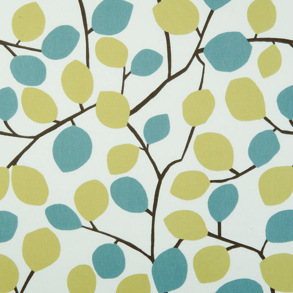Nissa Leaves Wasabi Scandinavian Inspired Oilcloth Tablecloth