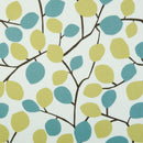 Nissa Leaves Wasabi Oilcloth Tablecloth Clarke and Clarke 80cm x 132cm - Warehouse Clearance