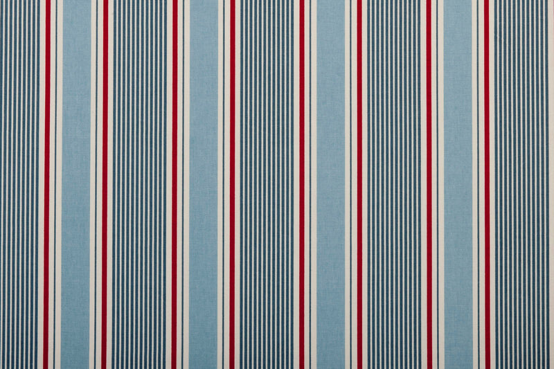 Sail Stripe Marine 100% Cotton Fabric 250cm x 140cm- Warehouse clearance