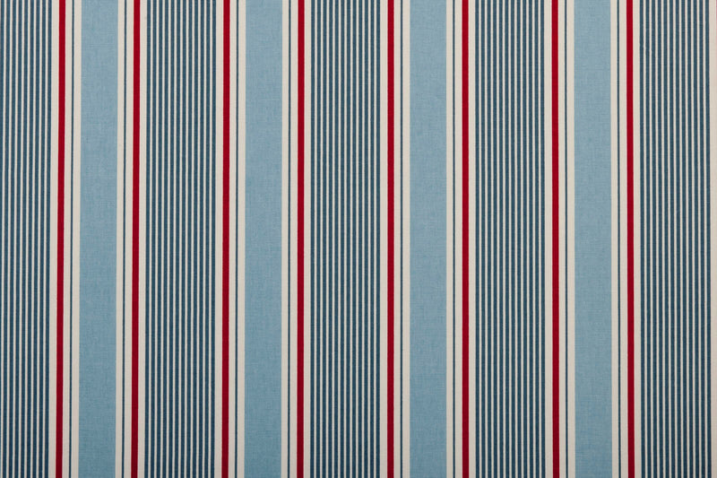 Sail Stripe Marine 100% Cotton Fabric 250cm x 140cm- Warehouse clearance