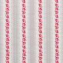 Chloe Raspberry and Grey  Oilcloth Tablecloth by Clarke and Clarke