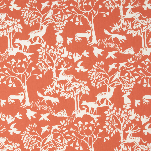 Vilda Burnt Orange Oilcloth Tablecloth Clarke and Clarke 80cm x 132cm - Warehouse Clearance