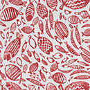 Trawler Fish Red  Oilcloth Tablecloth