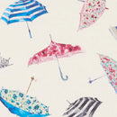 Umbrellas Cream Oilcloth Tablecloth by Clarke and Clarke