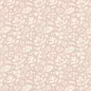 Bellever Blush Pink Leaf Design Oilcloth Table Cloth
