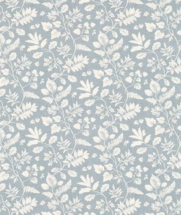 Bellever Denim Blue Leaf Design Oilcloth Table Cloth