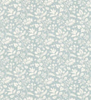 Bellever Duckegg  Mineral Leaf Design Oilcloth Table Cloth